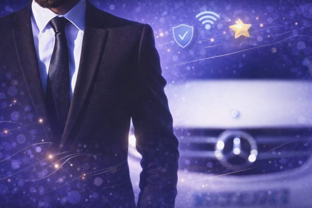 illustration prix site internet vtc avec chauffeur premium,