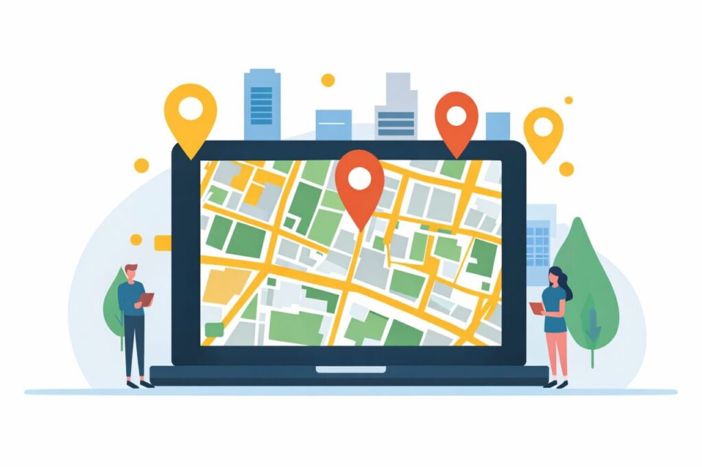 position google maps vtc dans une grande ville