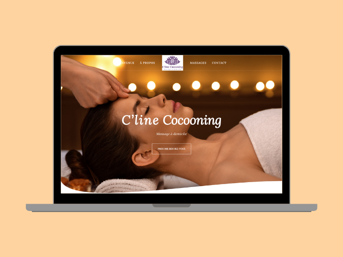 exemple site internet institut de beaute cline cocooning