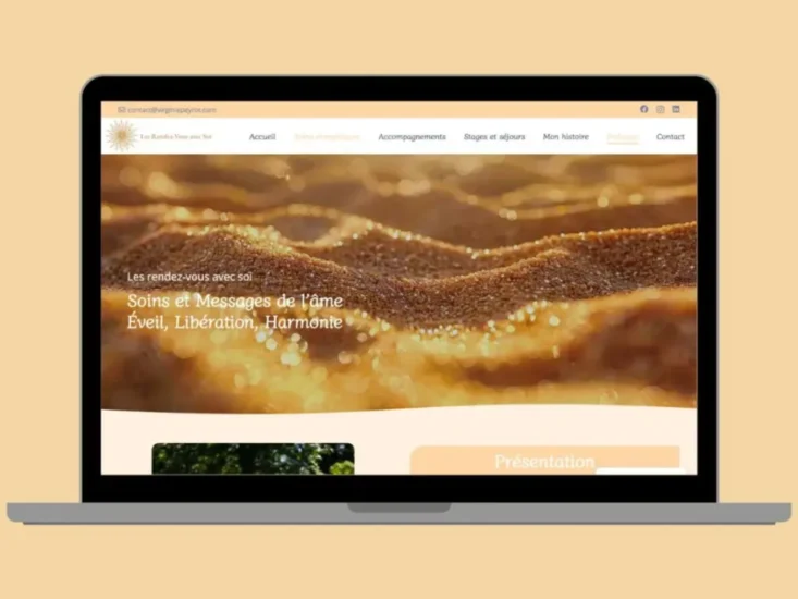 exemple site internet praticien sante et bien etre les rendez vous avec soi