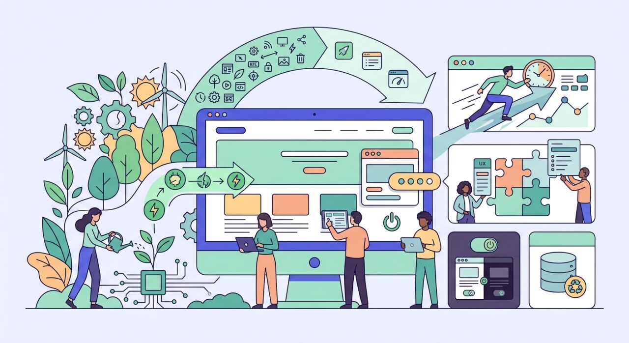 L'impact de l'éco-conception sur le design de site web et ses tendances pour 2026